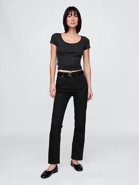 NWOT - GAP ‘90s Straight High Rise Jeans in True Black - Size 30